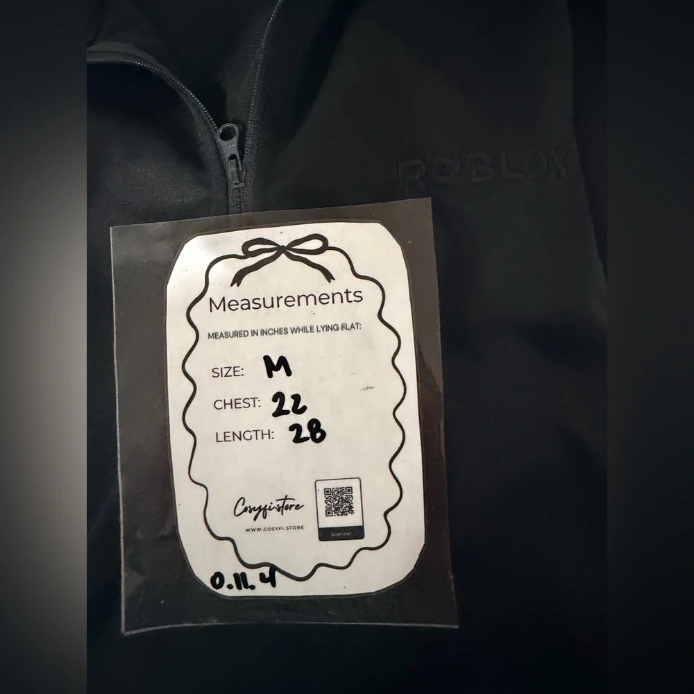 The North Face Long Sleeve Quarter Zip Pullover Top With Roblox Embroidery Logo